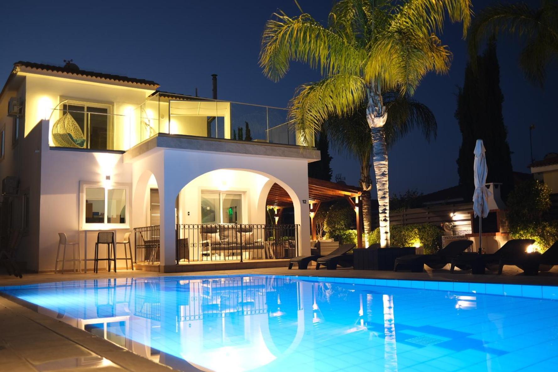 Sunset Villa Private Complex Heated Pool Agia Napa Buitenkant foto