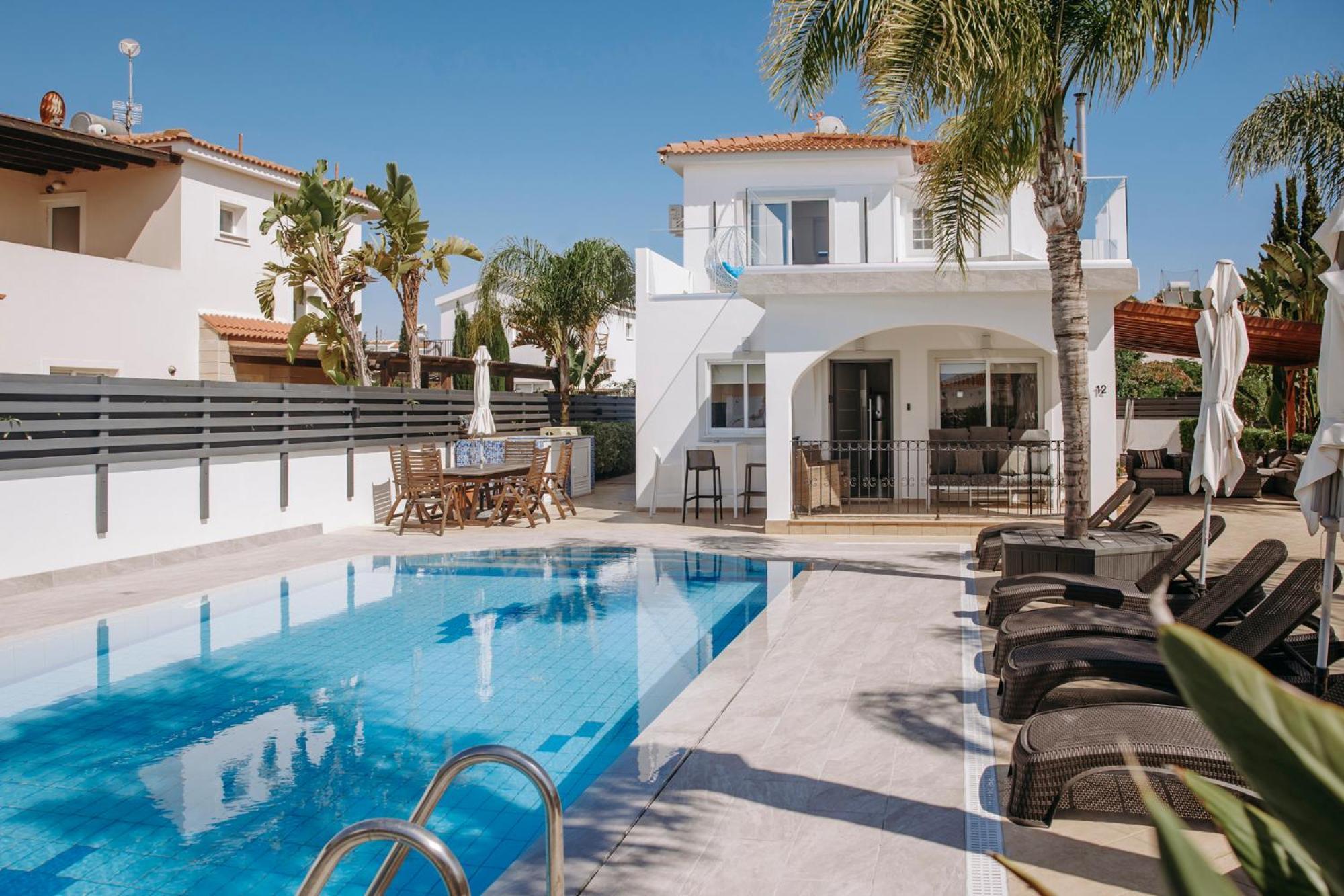 Sunset Villa Private Complex Heated Pool Agia Napa Buitenkant foto