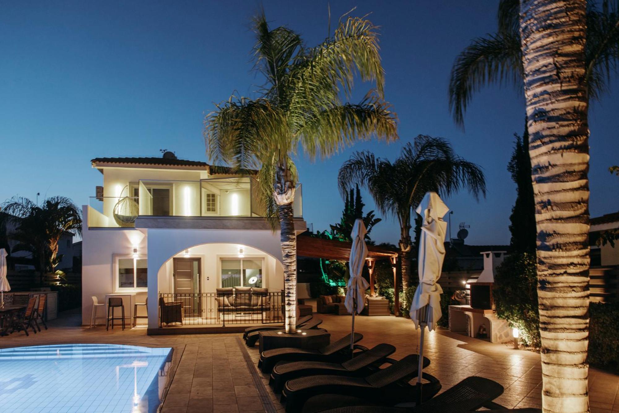 Sunset Villa Private Complex Heated Pool Agia Napa Buitenkant foto