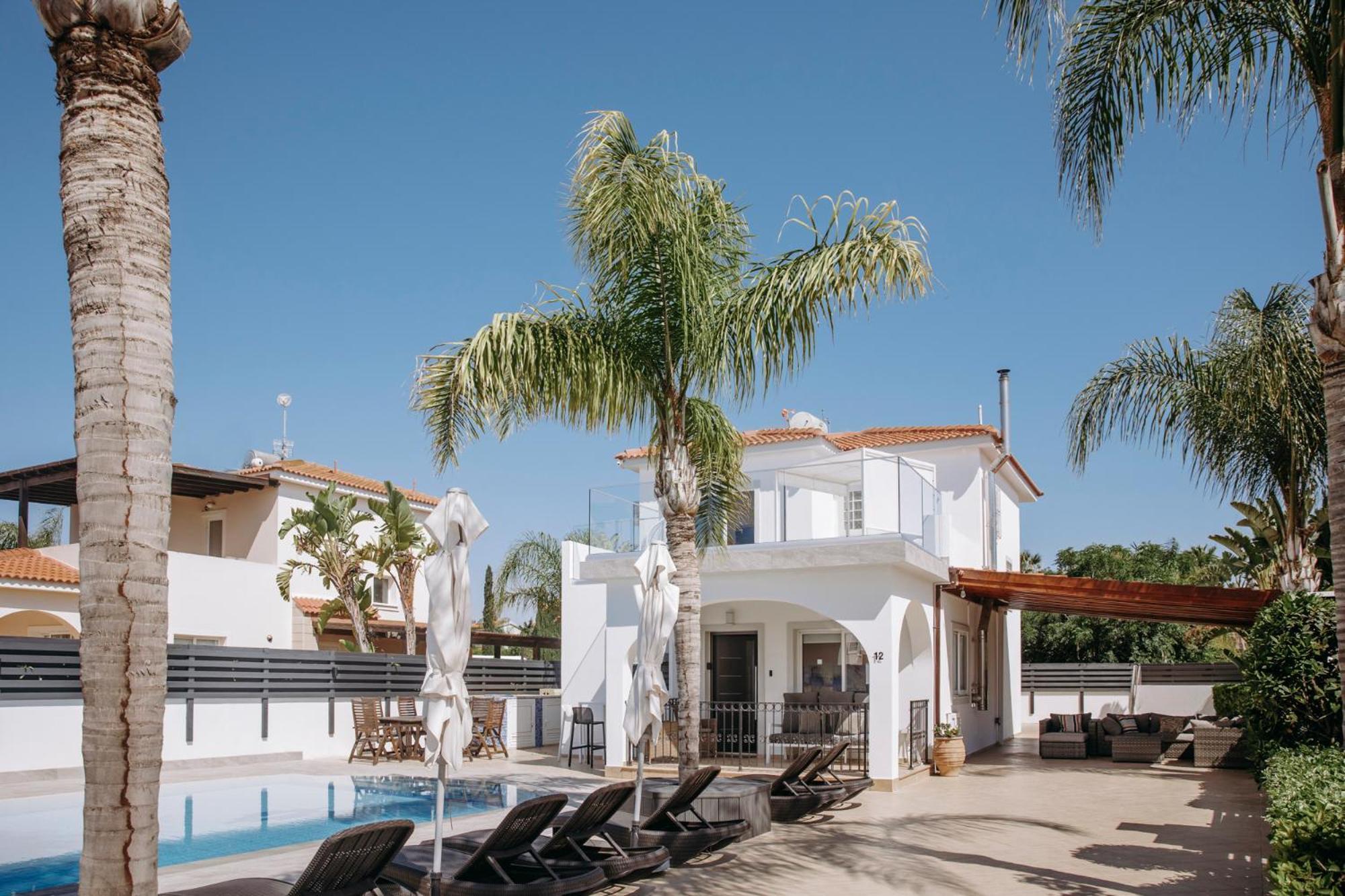 Sunset Villa Private Complex Heated Pool Agia Napa Buitenkant foto