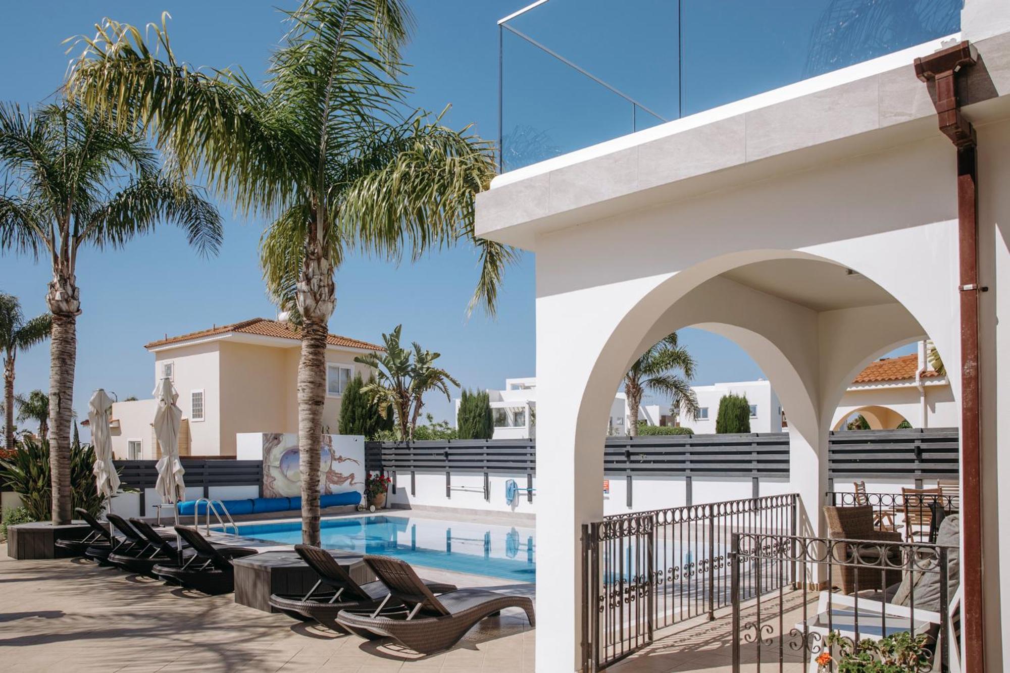 Sunset Villa Private Complex Heated Pool Agia Napa Buitenkant foto