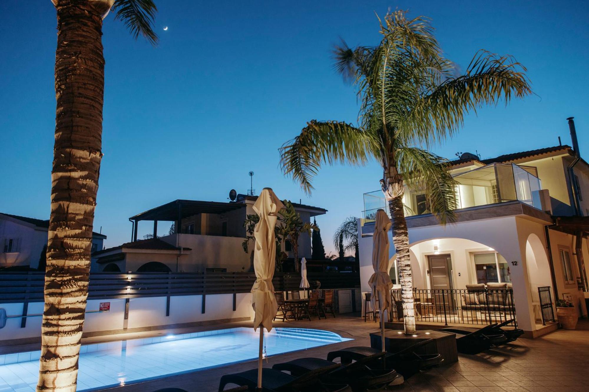 Sunset Villa Private Complex Heated Pool Agia Napa Buitenkant foto