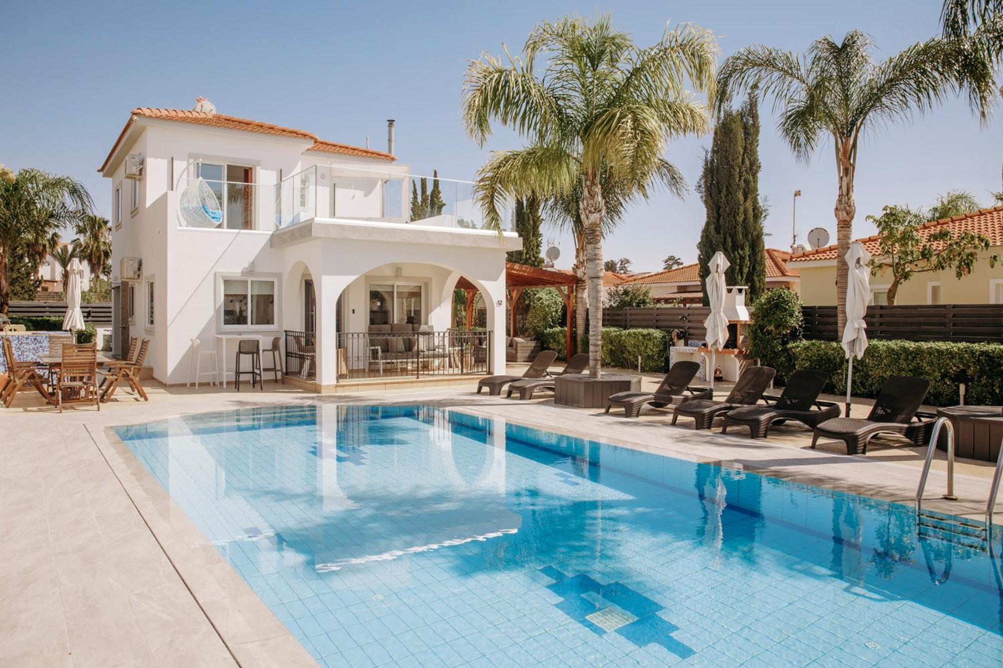 Sunset Villa Private Complex Heated Pool Agia Napa Buitenkant foto